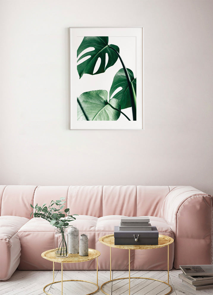 MONSTERA LEAFPosterFinger Art PrintsMARY & FAP