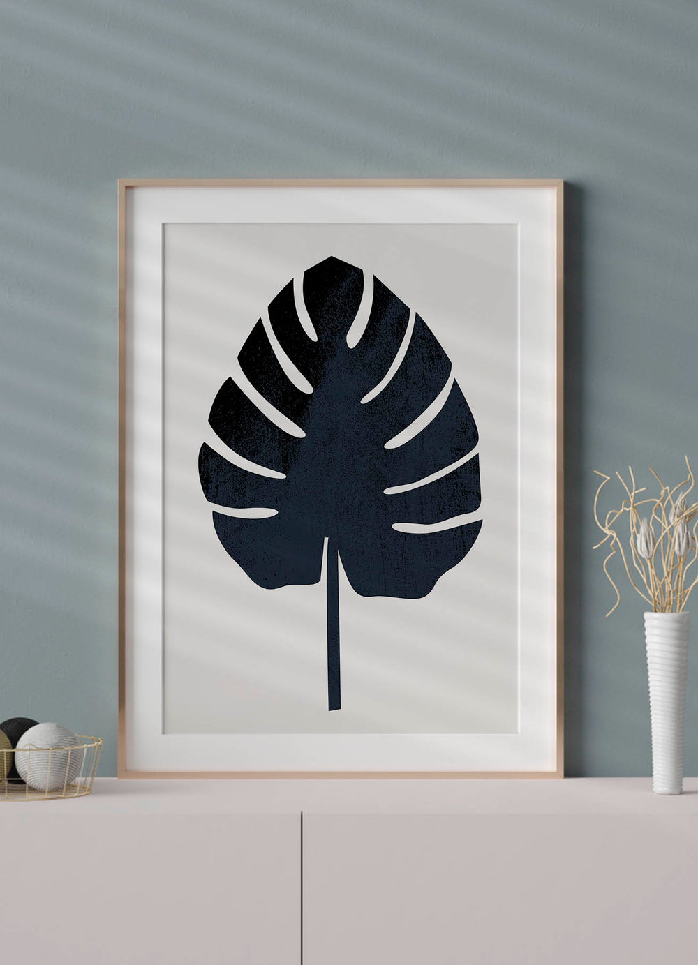 MONSTERA LEAF ILLUSTRATIONPosterFinger Art PrintsMARY & FAP