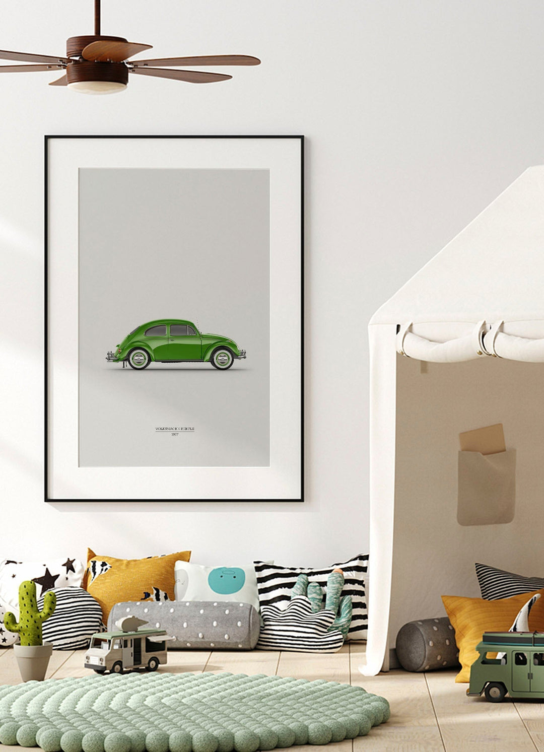 VOLKSWAGEN BEETLE 1967PosterFinger Art PrintsMARY & FAP