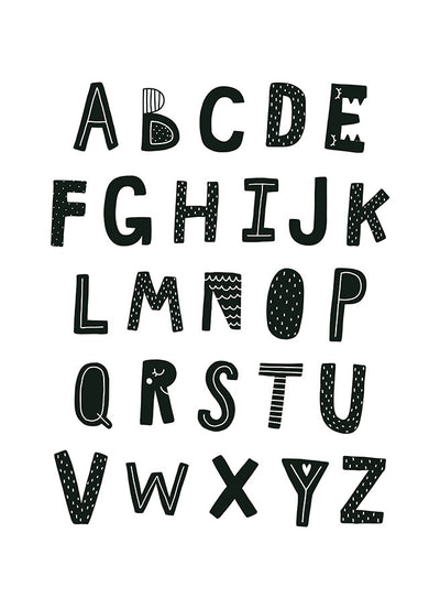 Alphabet-Kinderplakat