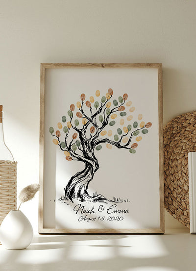 Personalized Thumbprint Tree Wedding Guestbook