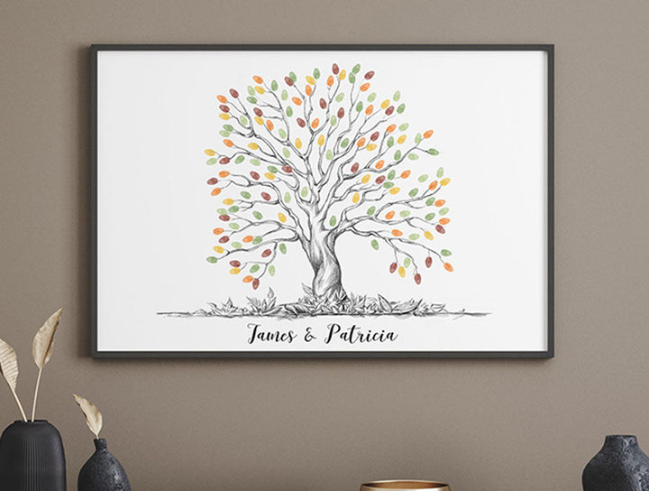 Dreamy Fingerprint Guestbook Tree