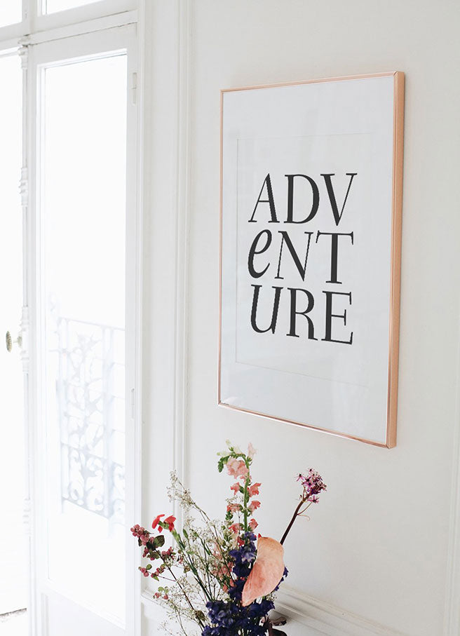 Abenteuer-Typografie-Poster 