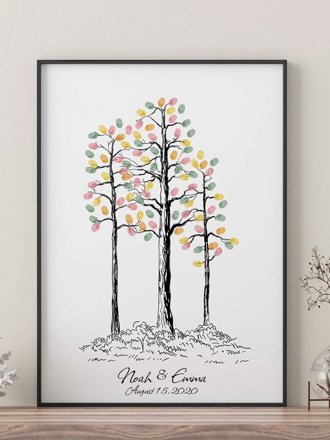 Enchanted Forest Fingerprint Guestbook