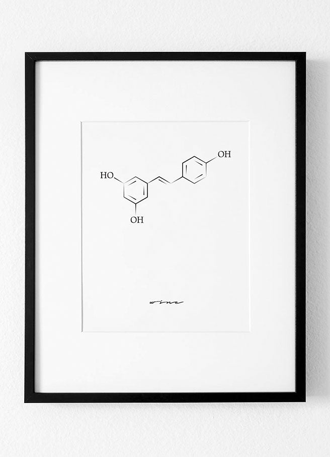 WINE MOLECULE POSTER