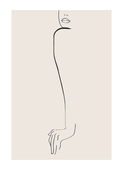 Female One Line Drawing