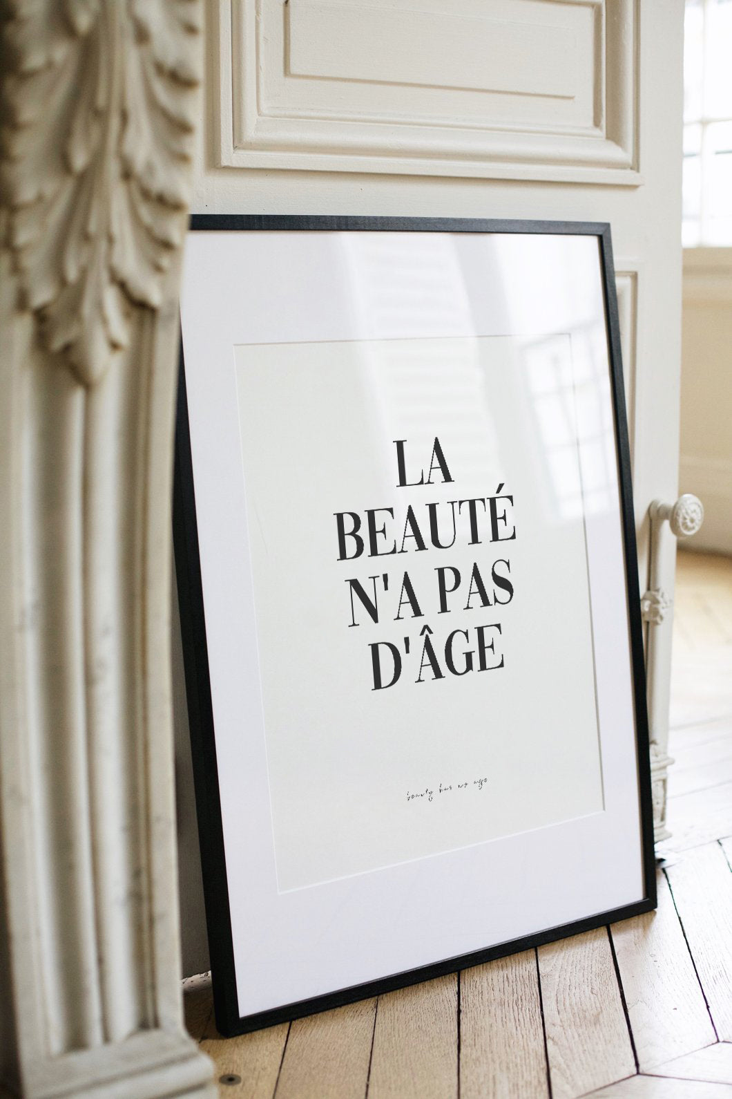 BEAUTY HAS NO AGE, Poster, 0? - 50?, 50? - 100?, A4 (21 x 29.7 cm), A4 (21 x 29.7 cm), A3+ (32.9 x 48.3 cm), 8*10" in, _tab_product-description-matte, _tab_shipping-and-returns, _tab_size-chart, AL