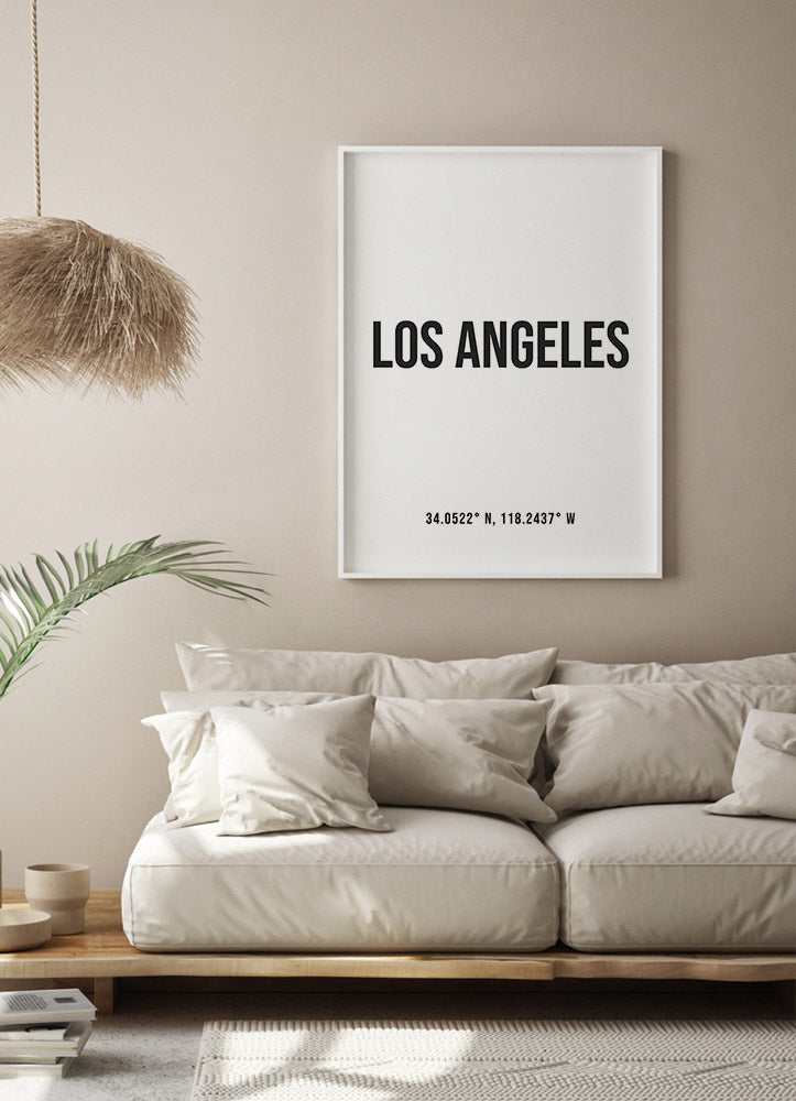 Los Angeles Coordinates posterPosterMARY & FAPMARY & FAP