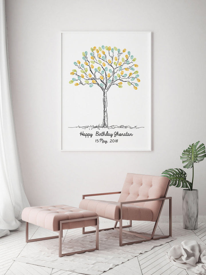 Wedding Fingerprint Tree N.7