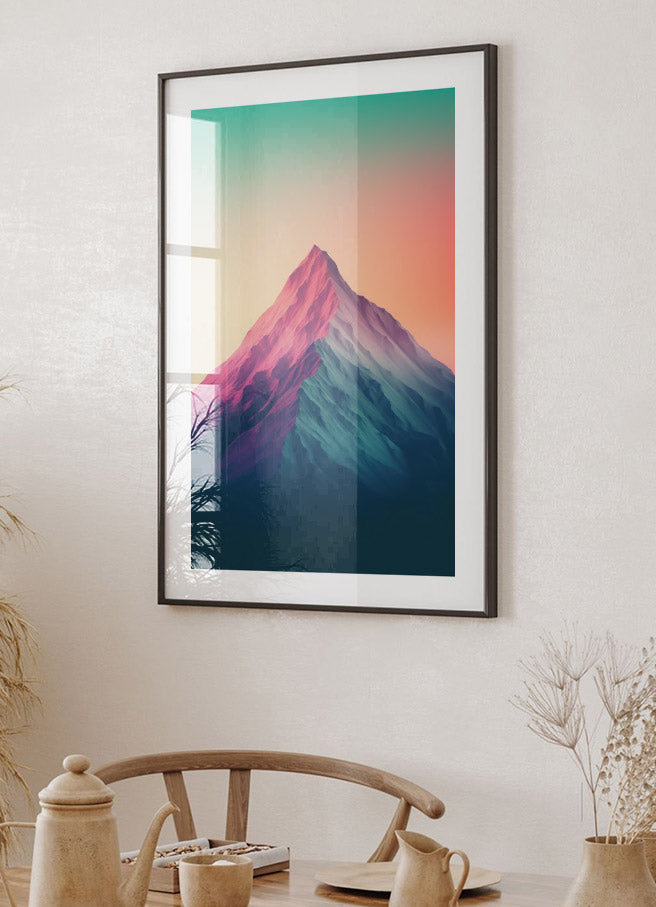 Eleganter minimalistischer Berg