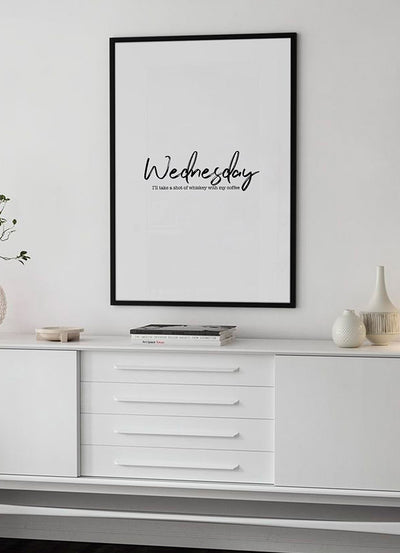 Whiskey Wednesday Typography Poster