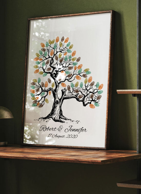 Storybook Fingerprint Guestbook Tree