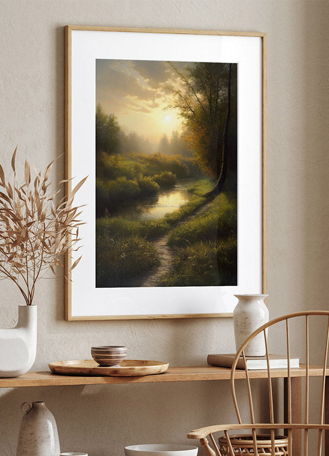 A Scenic Landscape Painting