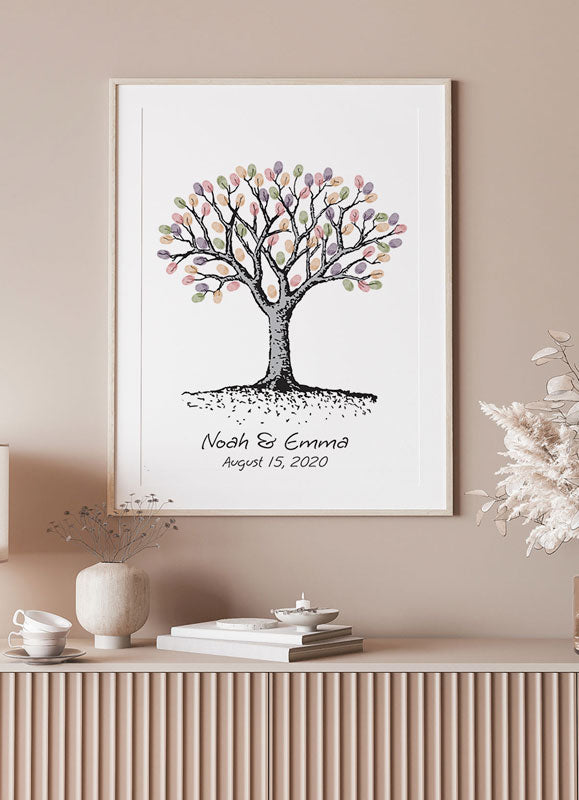 Serene Fingerprint Guestbook Tree