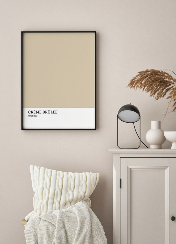 Crème Brûlée Couleur Poster