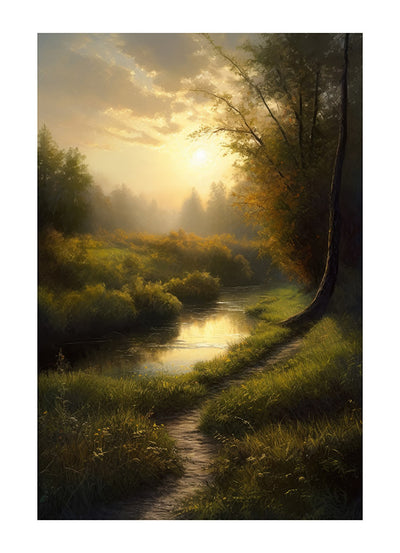 A Scenic Landscape Painting