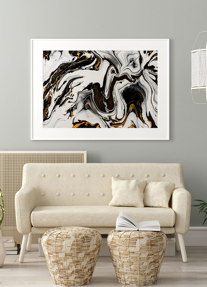 abstract marbled art posterPosterMARY&FAPMARY & FAP