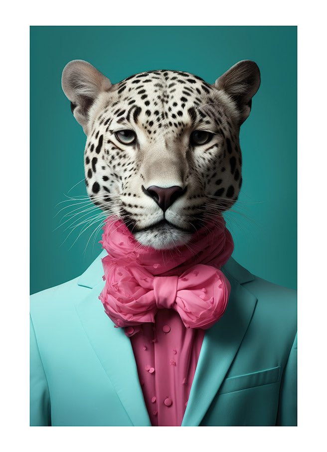 Whimsical Horned Jaguar