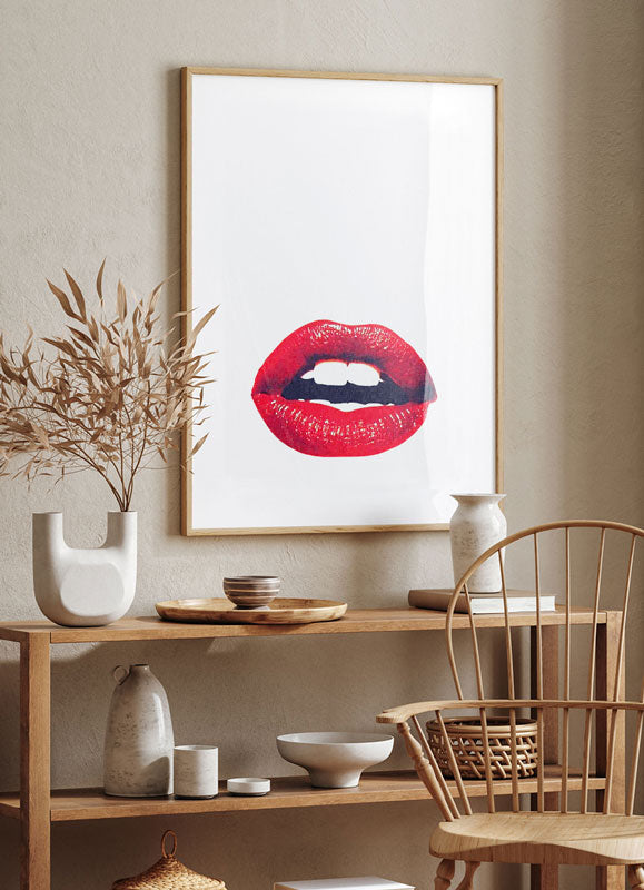 Red Lips Poster