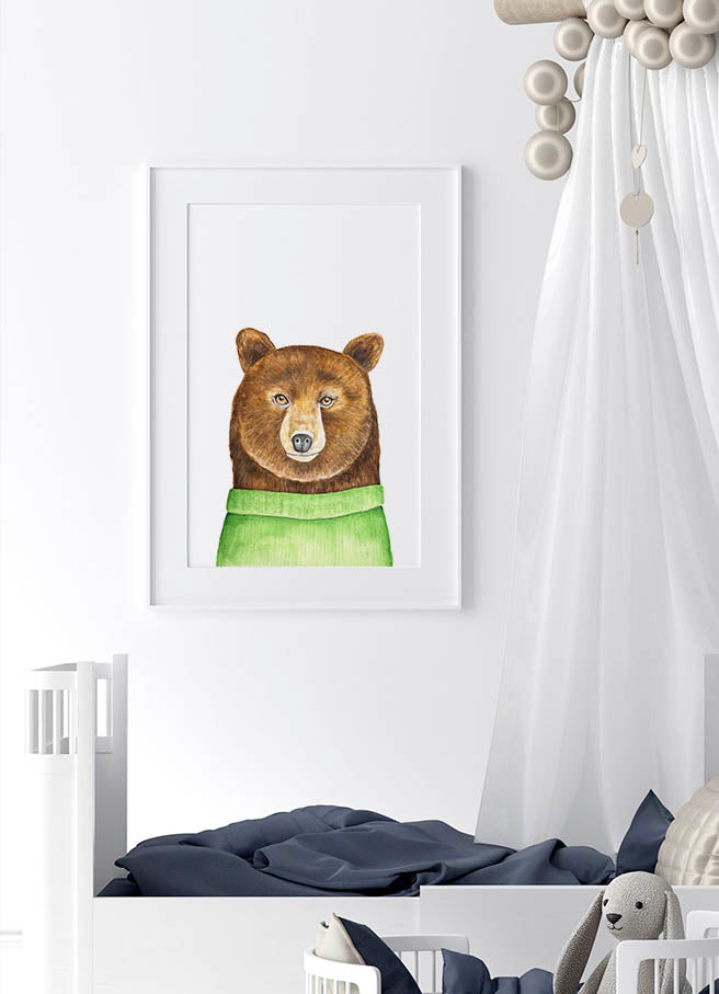 WATERCOLOR BEAR POSTERPosterMARY & FAPMARY & FAP