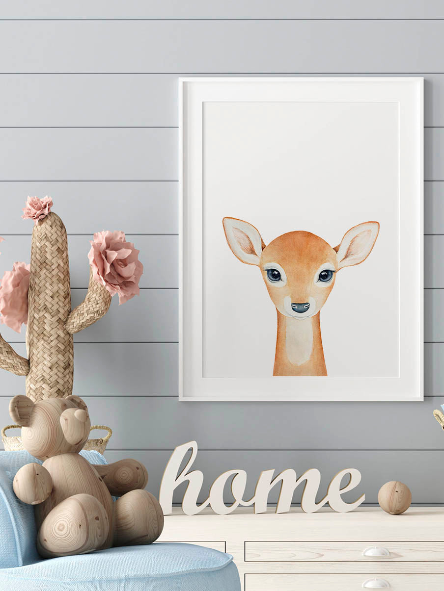 WATERCOLOR BABY DEER POSTERPosterMARY & FAPMARY & FAP