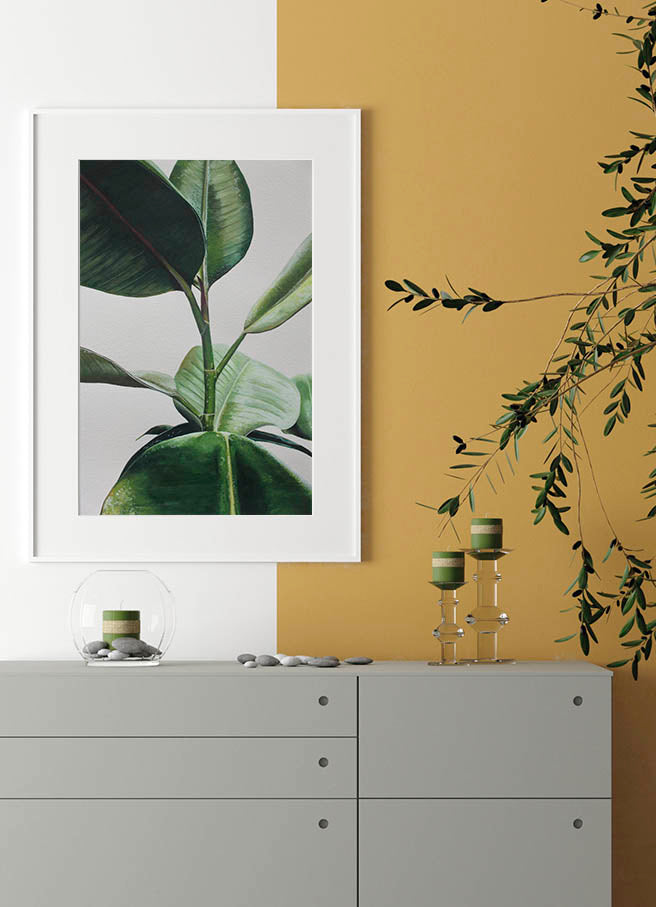 FICUS LEAF POSTERPosterFinger Art PrintsMARY & FAP