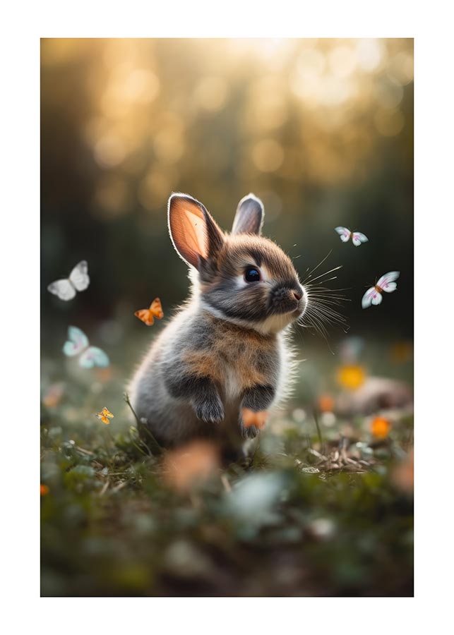 Playful Baby Bunny