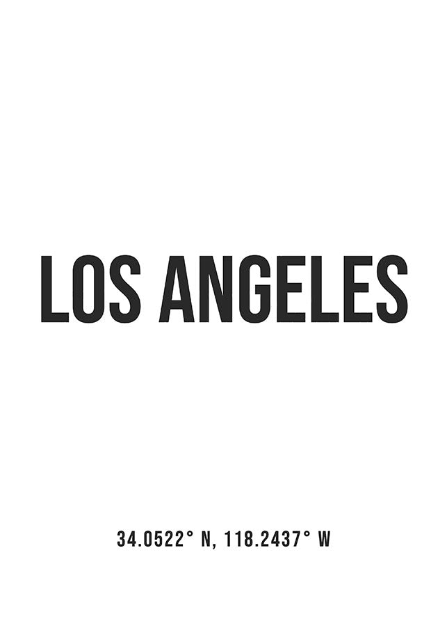 Los Angeles Coordinates posterPosterMARY & FAPMARY & FAP