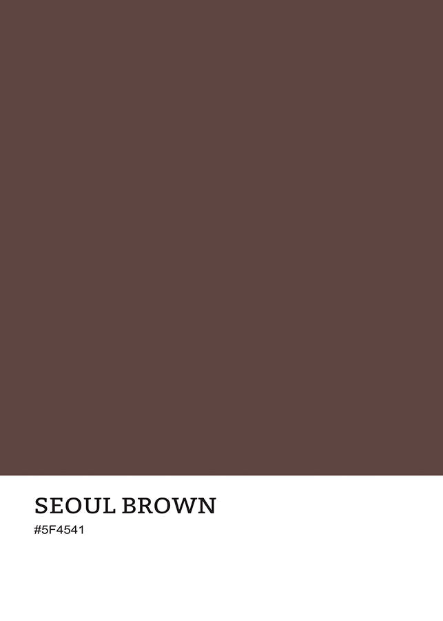 Seoul-braunes Farbposter