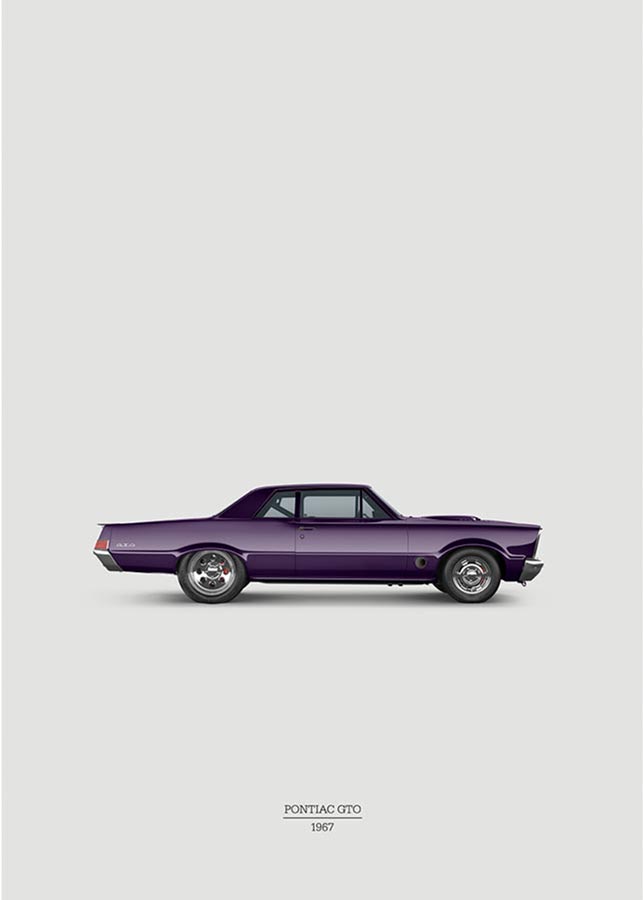 Pontiac GTO 1967-Plakat