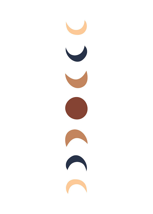 MOON PHASES POSTERPosterMARY & FAPMARY & FAP