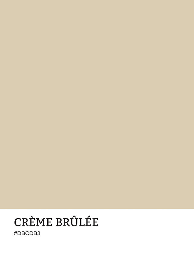 Crème Brûlée Couleur Poster