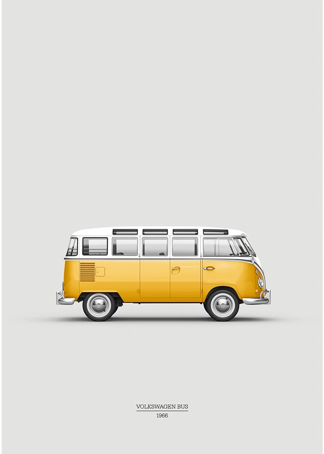 Volkswagen Bus VB-Plakat