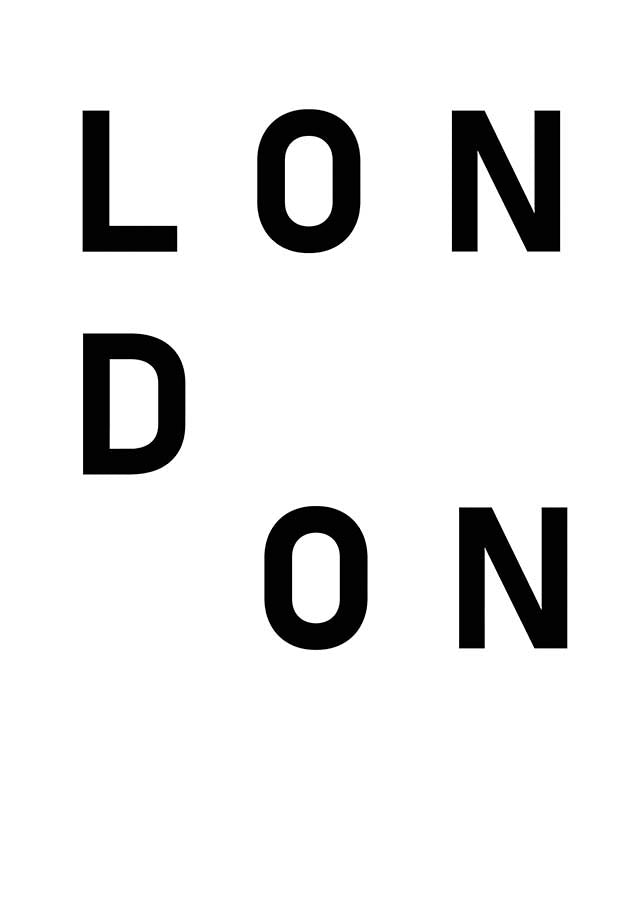 LONDON TYPOGRAPHY POSTERPosterMARY & FAPMARY & FAP