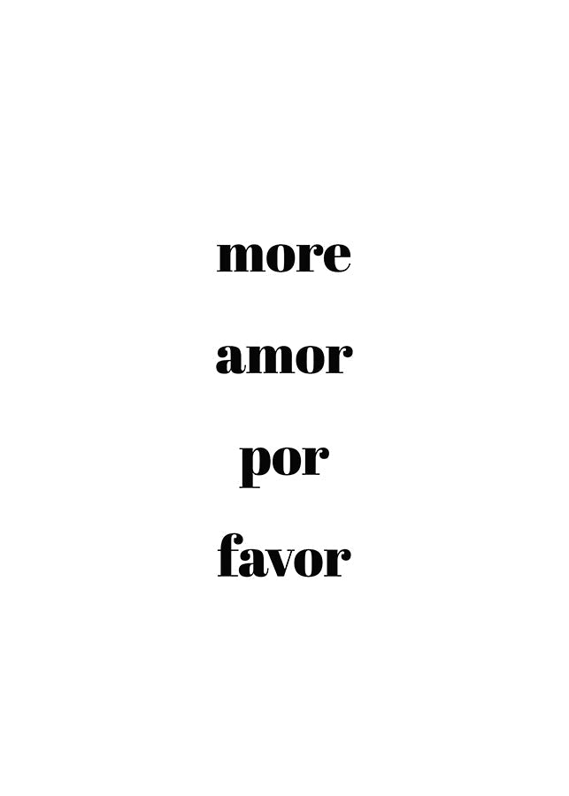 MORE AMOR POR FAVORFinger Art PrintsMARY & FAP