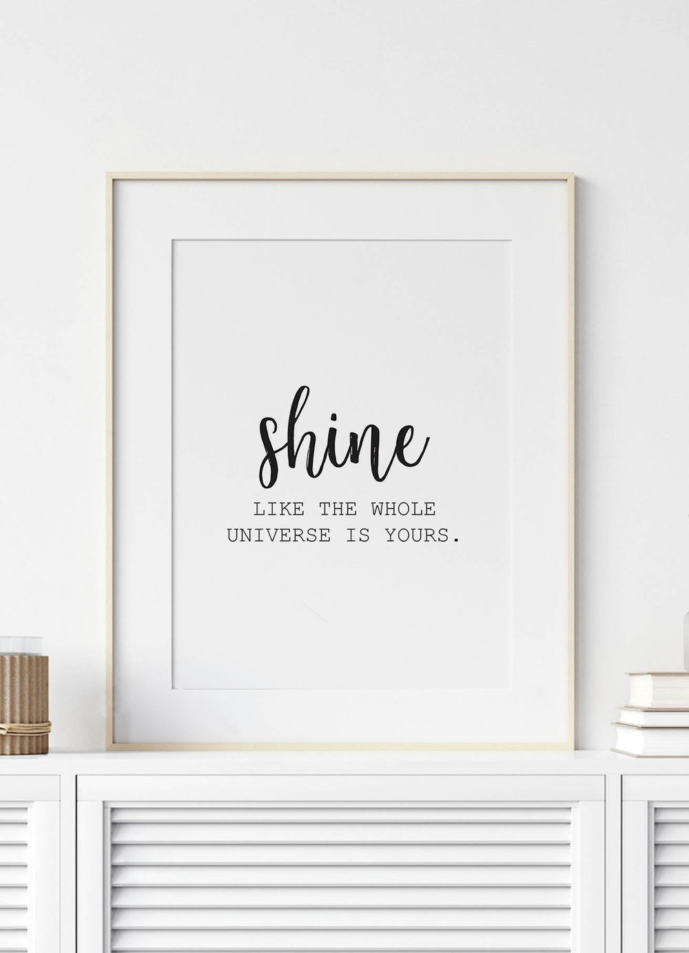 SHINE LIKE THE UNIVERSEPosterFinger Art PrintsMARY & FAP