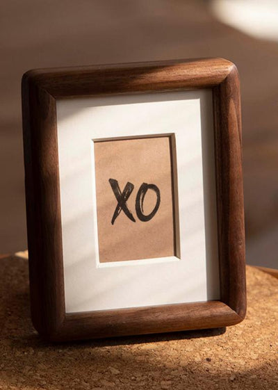 Elegant Solid Wood Table Frame for Calligraphy and Art Display