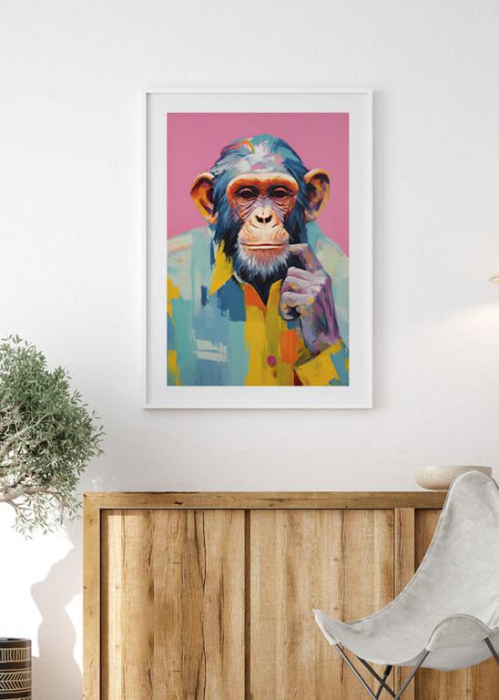 Colorful Monkey Art