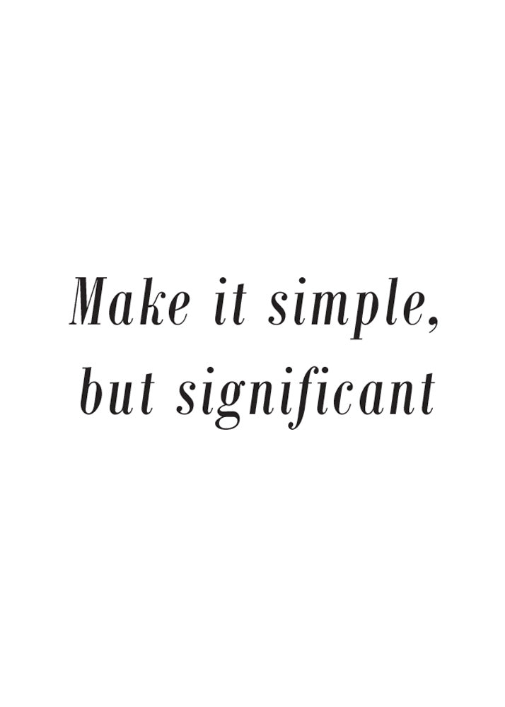 Make it Simple PosterPosterMARY&FAPMARY & FAP