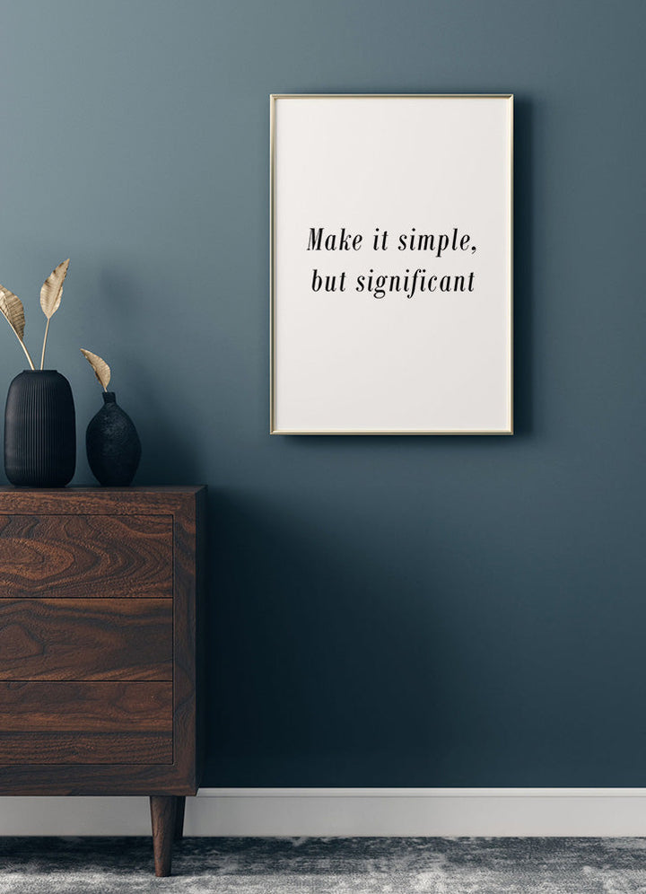 Make it Simple PosterPosterMARY&FAPMARY & FAP