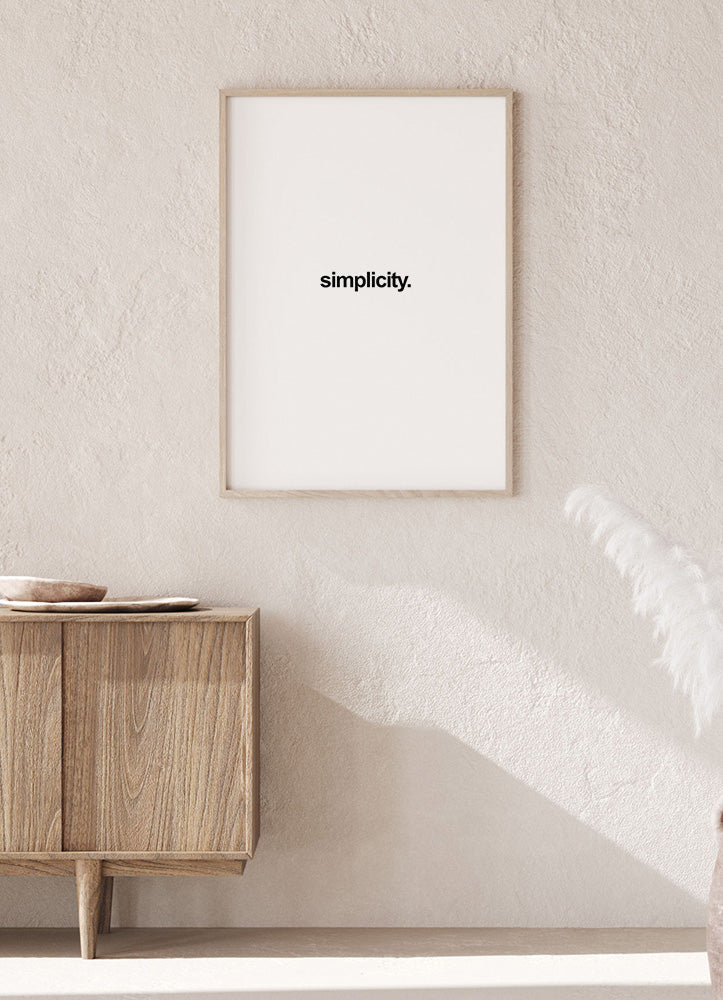 Simplicity PosterPosterMARY&FAPMARY & FAP