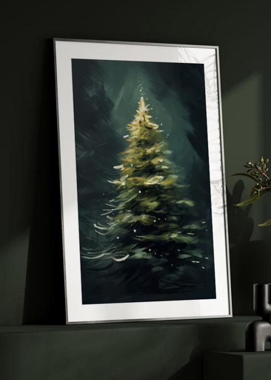 Illuminated Christmas Tree Art