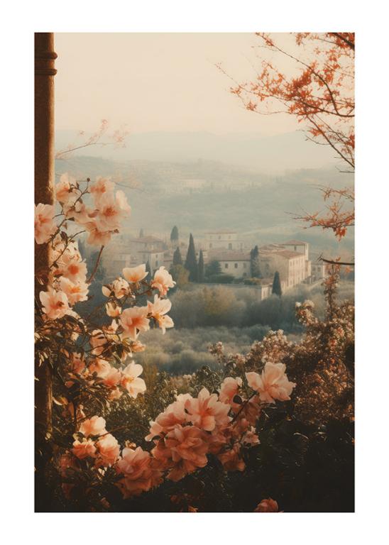 Blossoming Flowers & Vintage Architecture