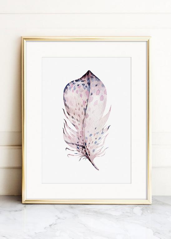 WATERCOLOR FEATHER