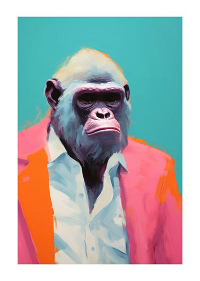 Bunte Gorilla-Kunst