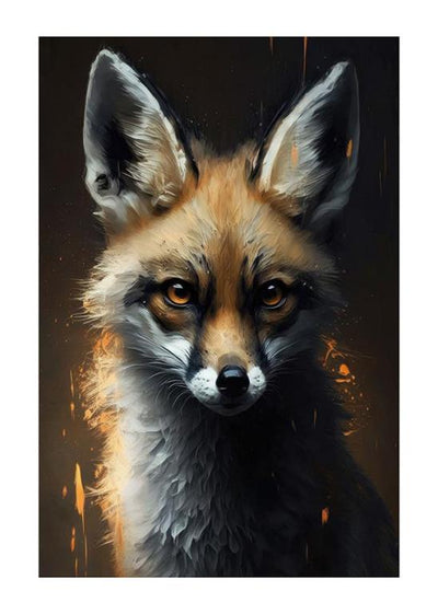 Fox Face Art