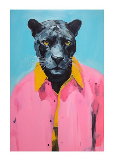 Modern Art Panther Painting