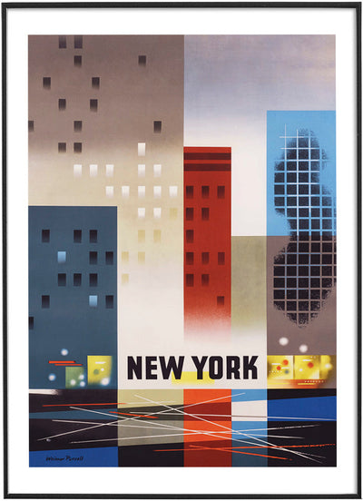 NEW YORK ILLUSTRATION POSTERPosterFinger Art PrintsMARY & FAP