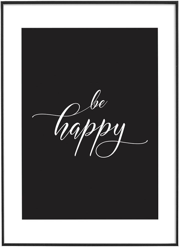 BE HAPPYPosterMARY&FAPMARY & FAPBE HAPPY Typography Poster