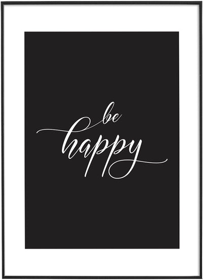 BE HAPPYPosterMARY&FAPMARY & FAPBE HAPPY Typography Poster